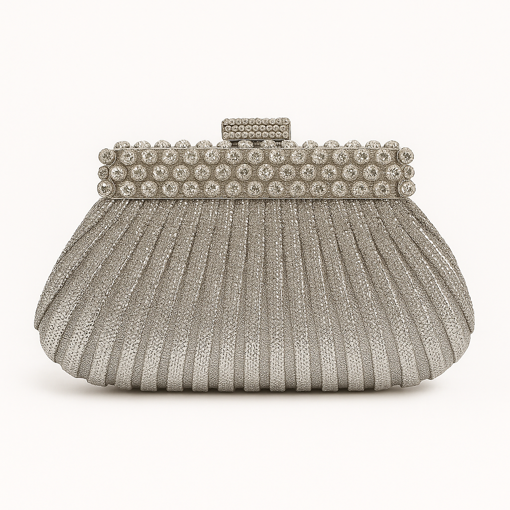 Pochette de soirée à strass – Élégance intemporelle