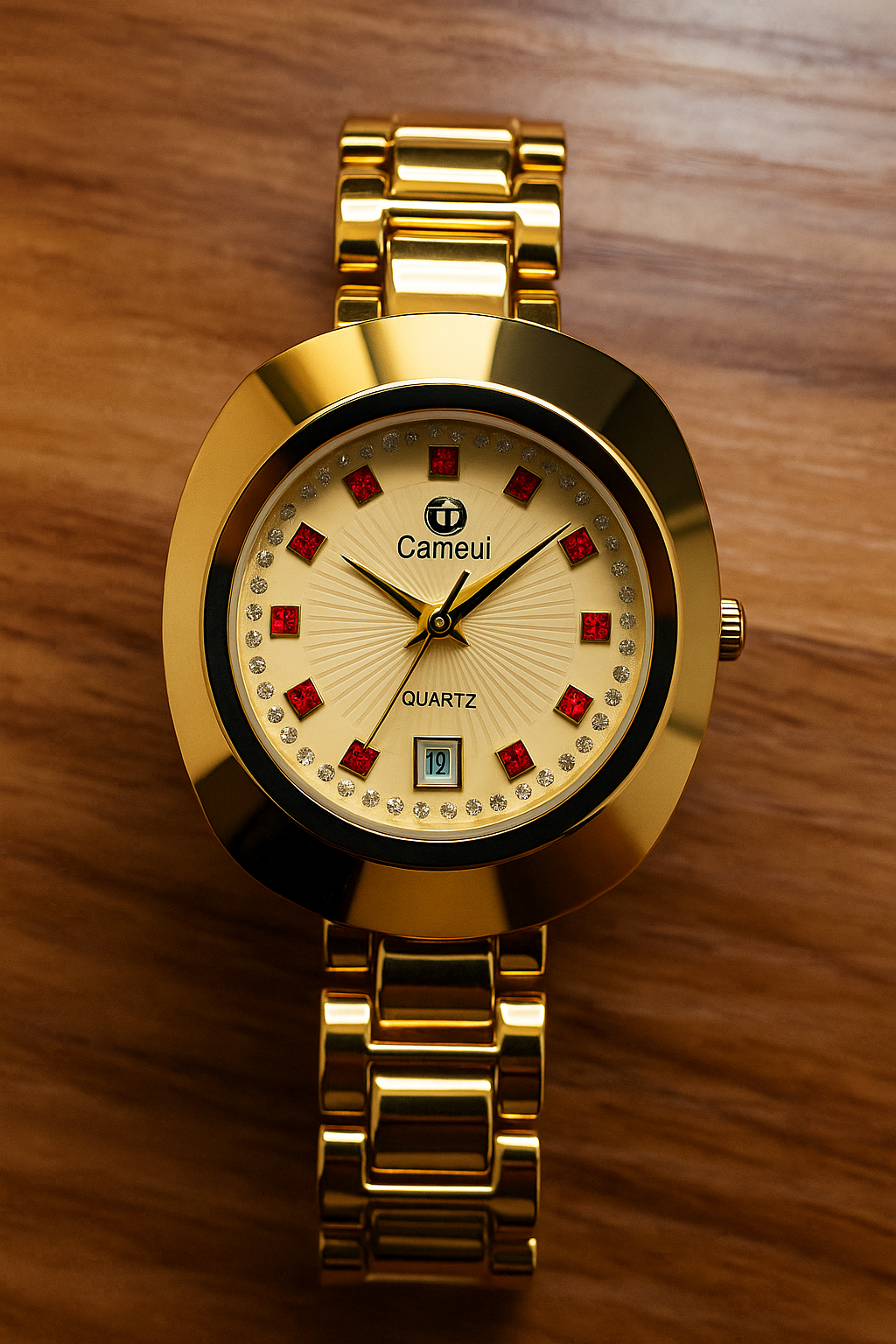 Montre Bracelet Dorée Femme – Élégance Camelot