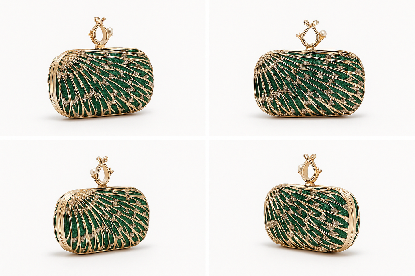 Pochette sculpturale – Modèle "Royal Améthyste"